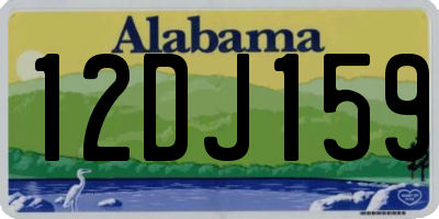 AL license plate 12DJ159