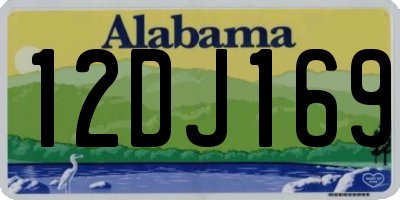 AL license plate 12DJ169