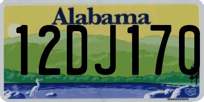 AL license plate 12DJ170