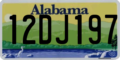 AL license plate 12DJ197