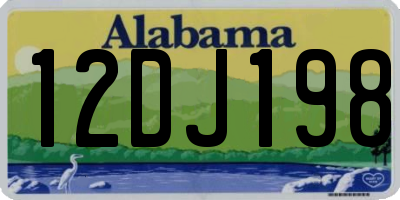 AL license plate 12DJ198