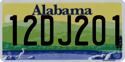 AL license plate 12DJ201