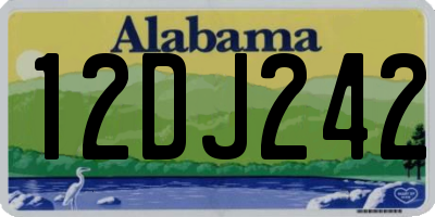 AL license plate 12DJ242
