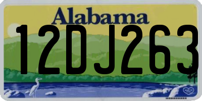 AL license plate 12DJ263
