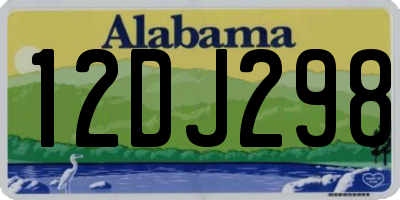 AL license plate 12DJ298