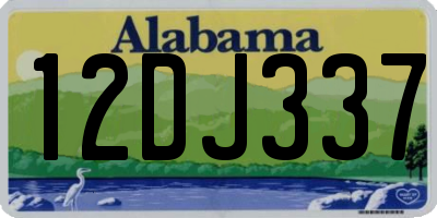 AL license plate 12DJ337