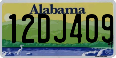 AL license plate 12DJ409