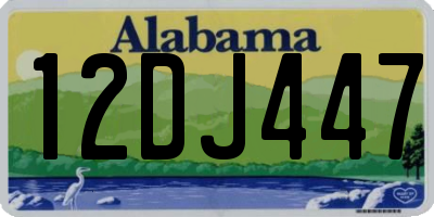 AL license plate 12DJ447
