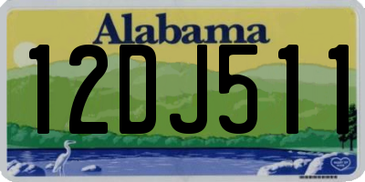 AL license plate 12DJ511