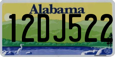 AL license plate 12DJ522