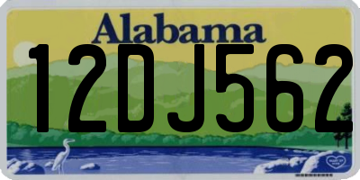 AL license plate 12DJ562