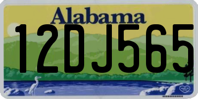 AL license plate 12DJ565