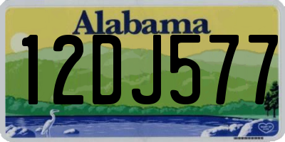 AL license plate 12DJ577