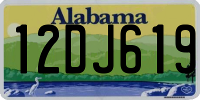 AL license plate 12DJ619