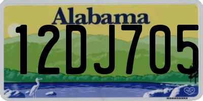 AL license plate 12DJ705