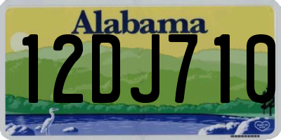 AL license plate 12DJ710