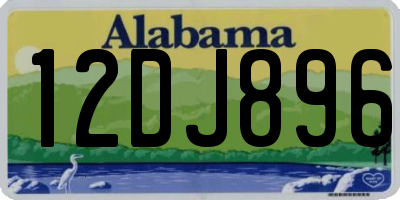 AL license plate 12DJ896