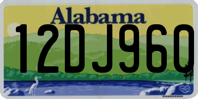 AL license plate 12DJ960