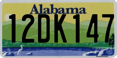 AL license plate 12DK147