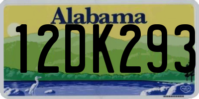AL license plate 12DK293