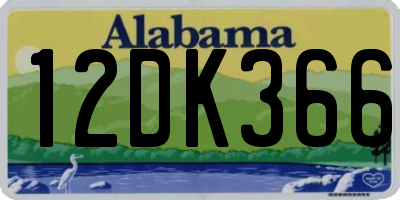 AL license plate 12DK366
