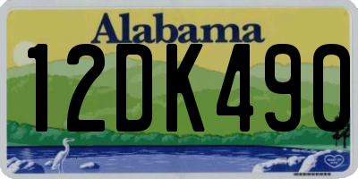 AL license plate 12DK490