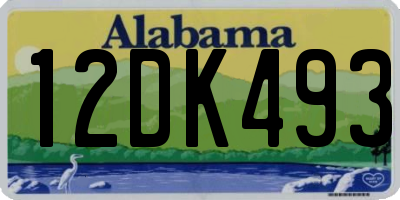 AL license plate 12DK493