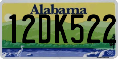 AL license plate 12DK522