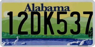 AL license plate 12DK537