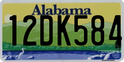 AL license plate 12DK584