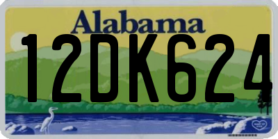 AL license plate 12DK624