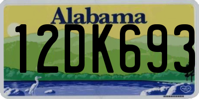 AL license plate 12DK693