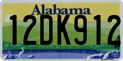 AL license plate 12DK912
