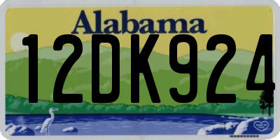 AL license plate 12DK924