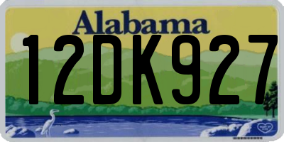 AL license plate 12DK927
