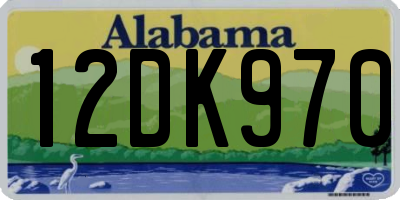 AL license plate 12DK970