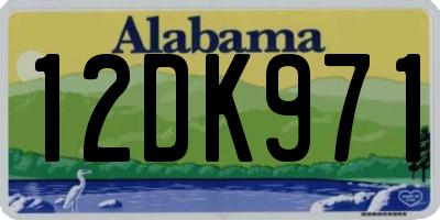 AL license plate 12DK971
