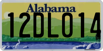 AL license plate 12DL014