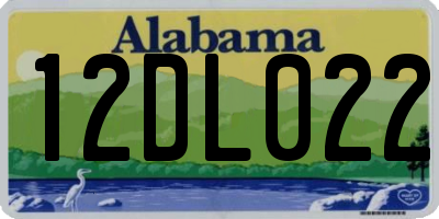 AL license plate 12DL022