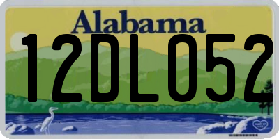 AL license plate 12DL052
