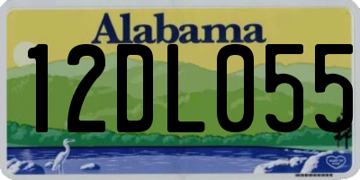 AL license plate 12DL055