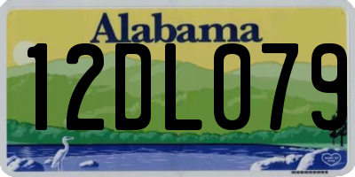 AL license plate 12DL079
