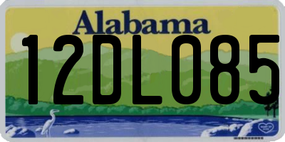 AL license plate 12DL085