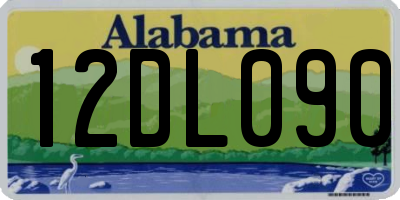 AL license plate 12DL090