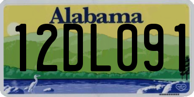 AL license plate 12DL091