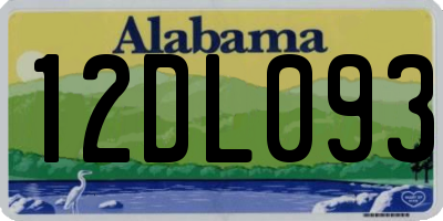 AL license plate 12DL093
