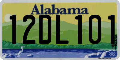 AL license plate 12DL101