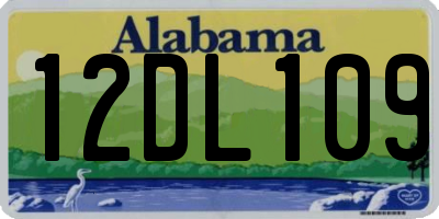 AL license plate 12DL109