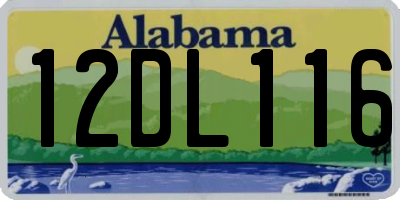 AL license plate 12DL116