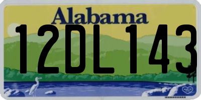 AL license plate 12DL143
